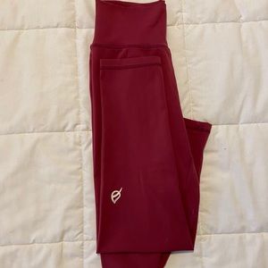 P’Tula The Alainah III Wine Leggings